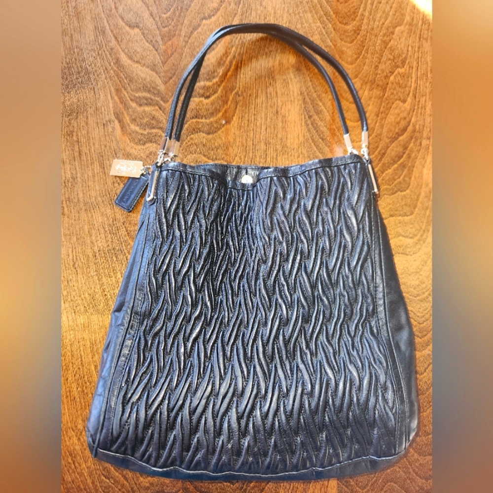Coach black shoulder bag